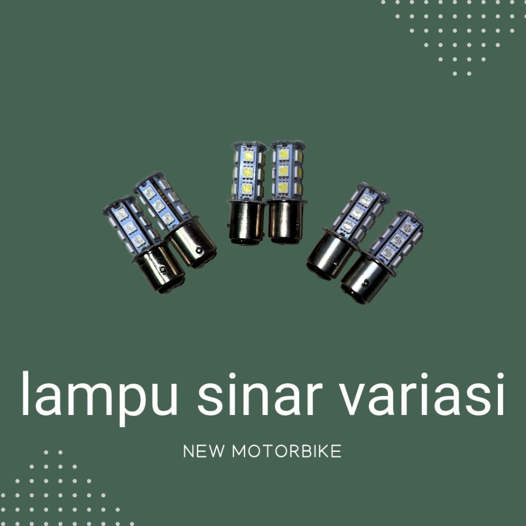 Lampu rem Soket putar kaki.2 1157 18 LED  24v kedip flash