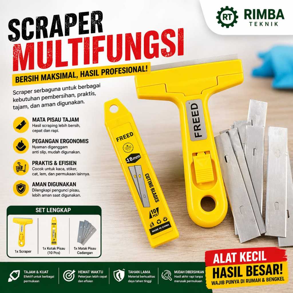 Kape Cutter - Portable Scraper FREED Lengkap Free Cutter