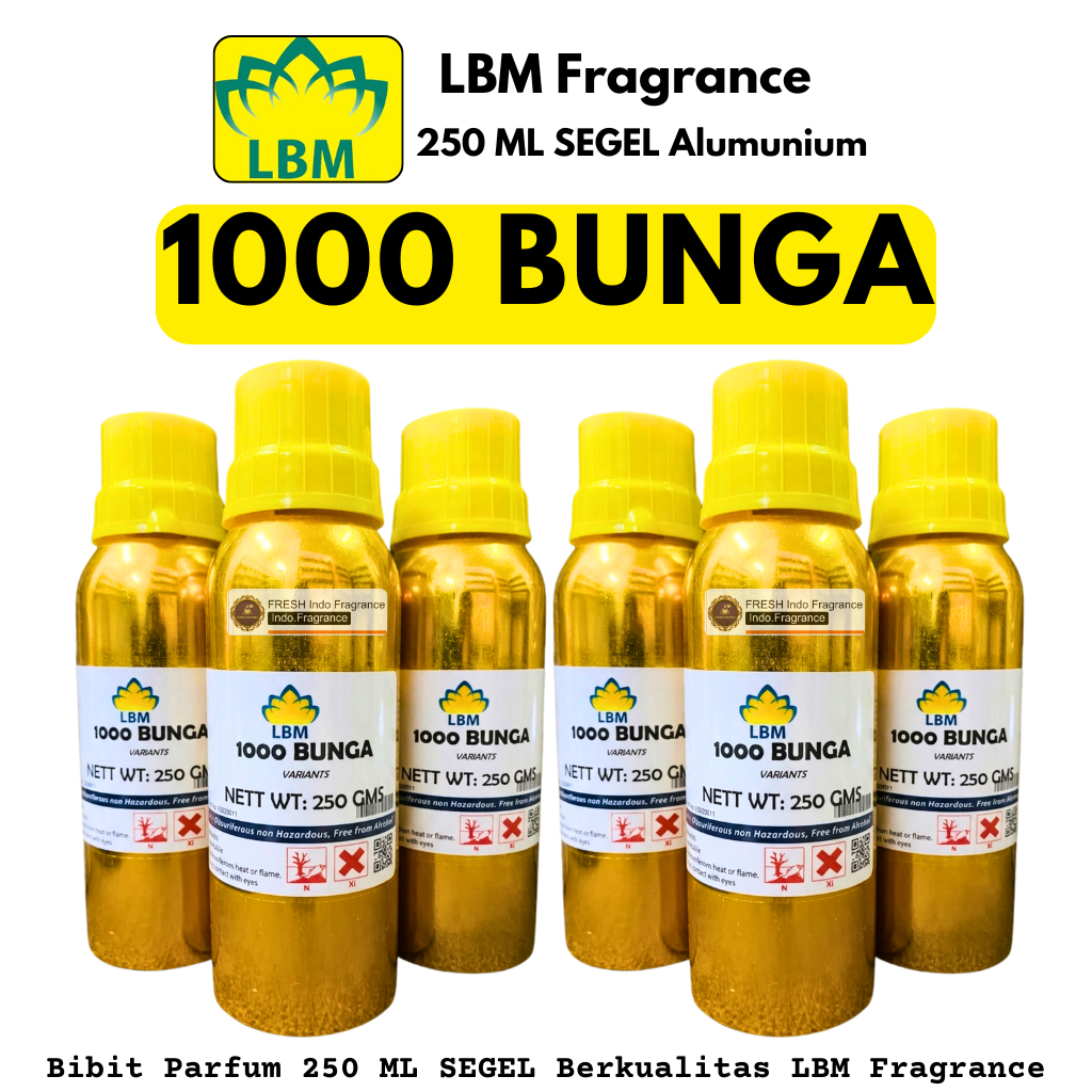 1000 BUNGA Bibit Parfum 250 ML SEGEL Alumunium LBM Fragrance