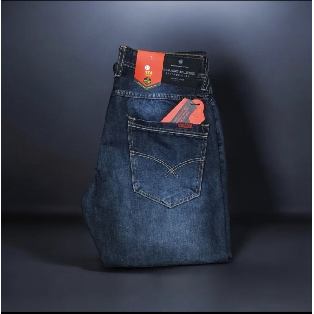 CELANA PANJANG FASHION PRIA XHUGO BLESS DENIM REGULER FIT