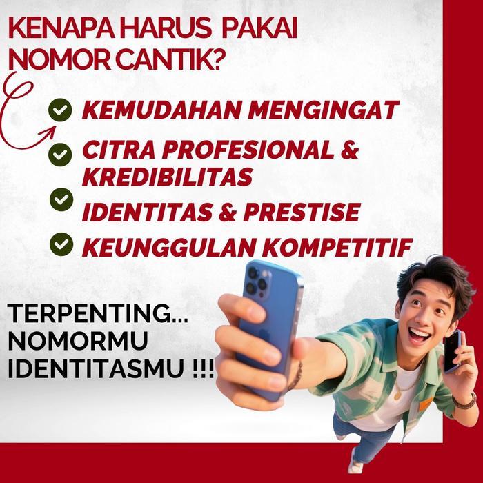 Nomor cantik by.U - Nomor Super - kartu perdana - Sim card - TSELprabayar - suport jaringan 4G 5G
