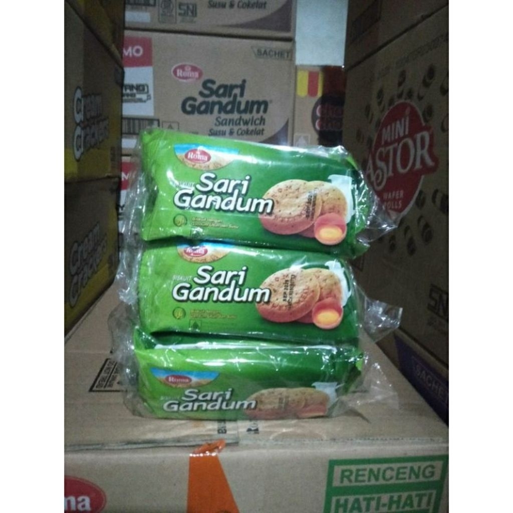 Biskuit Roma Sari Gandum 39gr - 10 Sachet, Rasa Original | 1Dus Lebih Murah