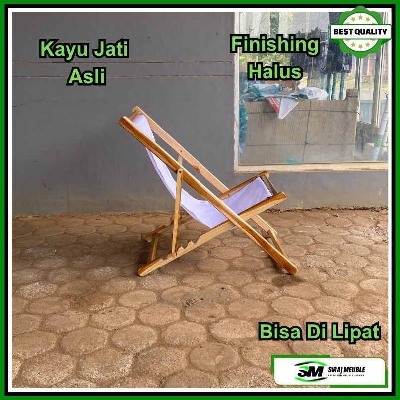 Kursi Lipat / Kursi Santai / Kursi Malas Lipat Kursi Goyang Bali Kursi Lipat Kayu Jati