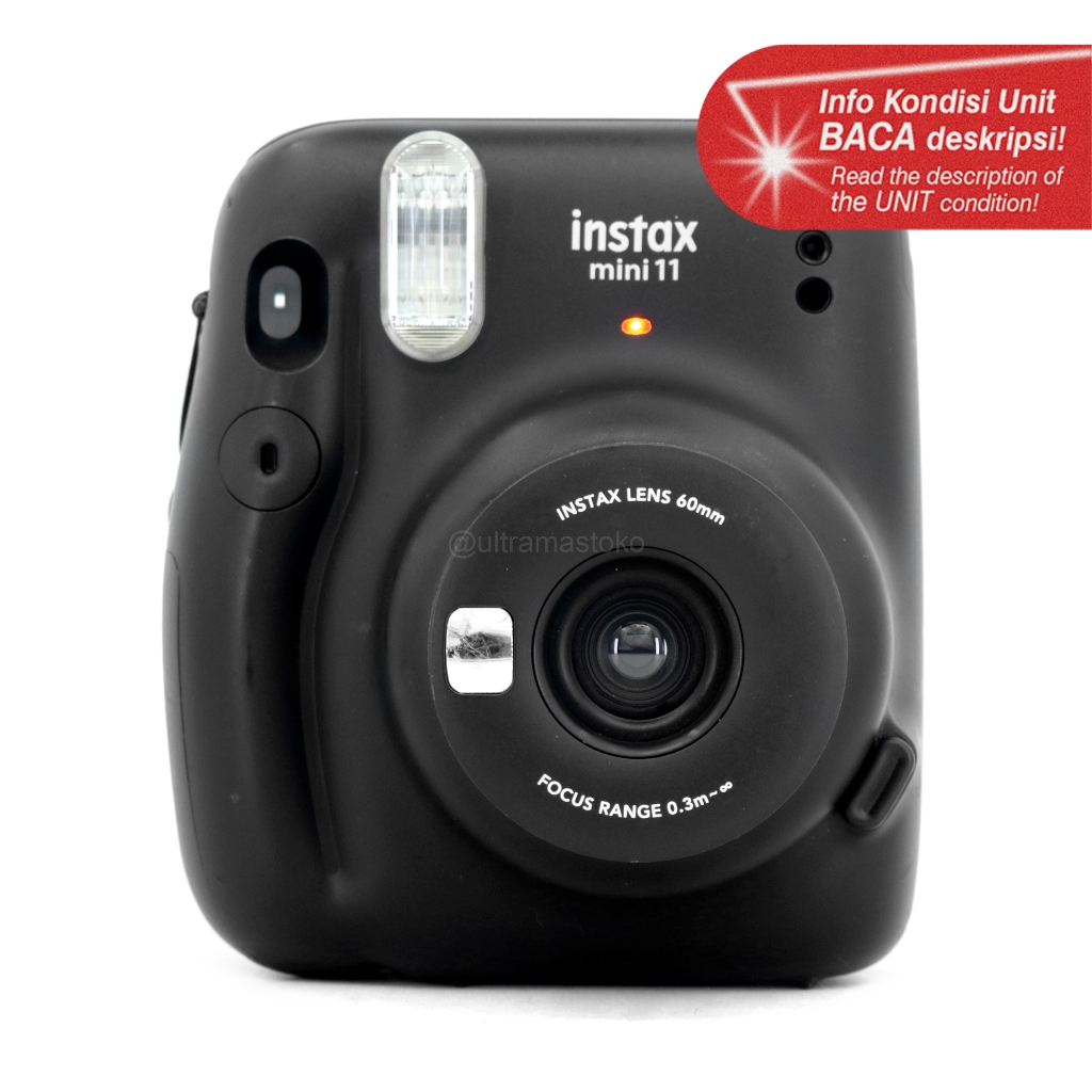 Kamera Film Instan - FUJiFILM instax mini 11 (Hitam) - Foto Polaroid Langsung Jadi