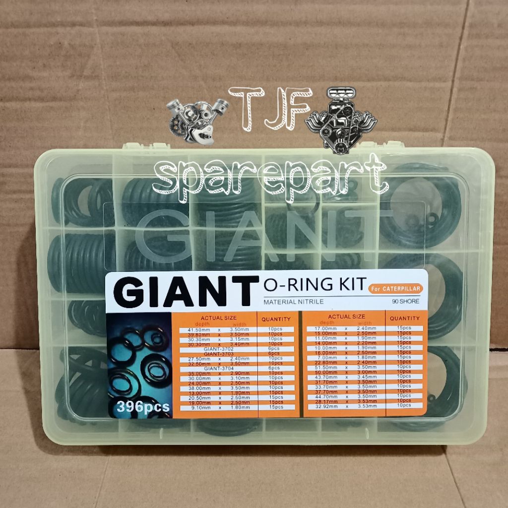 GIANT O-RING KIT / O-RING BOX SEAL KARET ALAT BERAT EXCAVATOR CAT CATERPILLAR