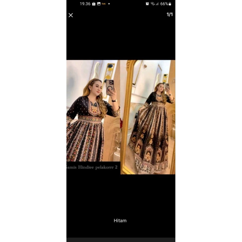 gamis hindi jumbo kw rasa ori ld 120