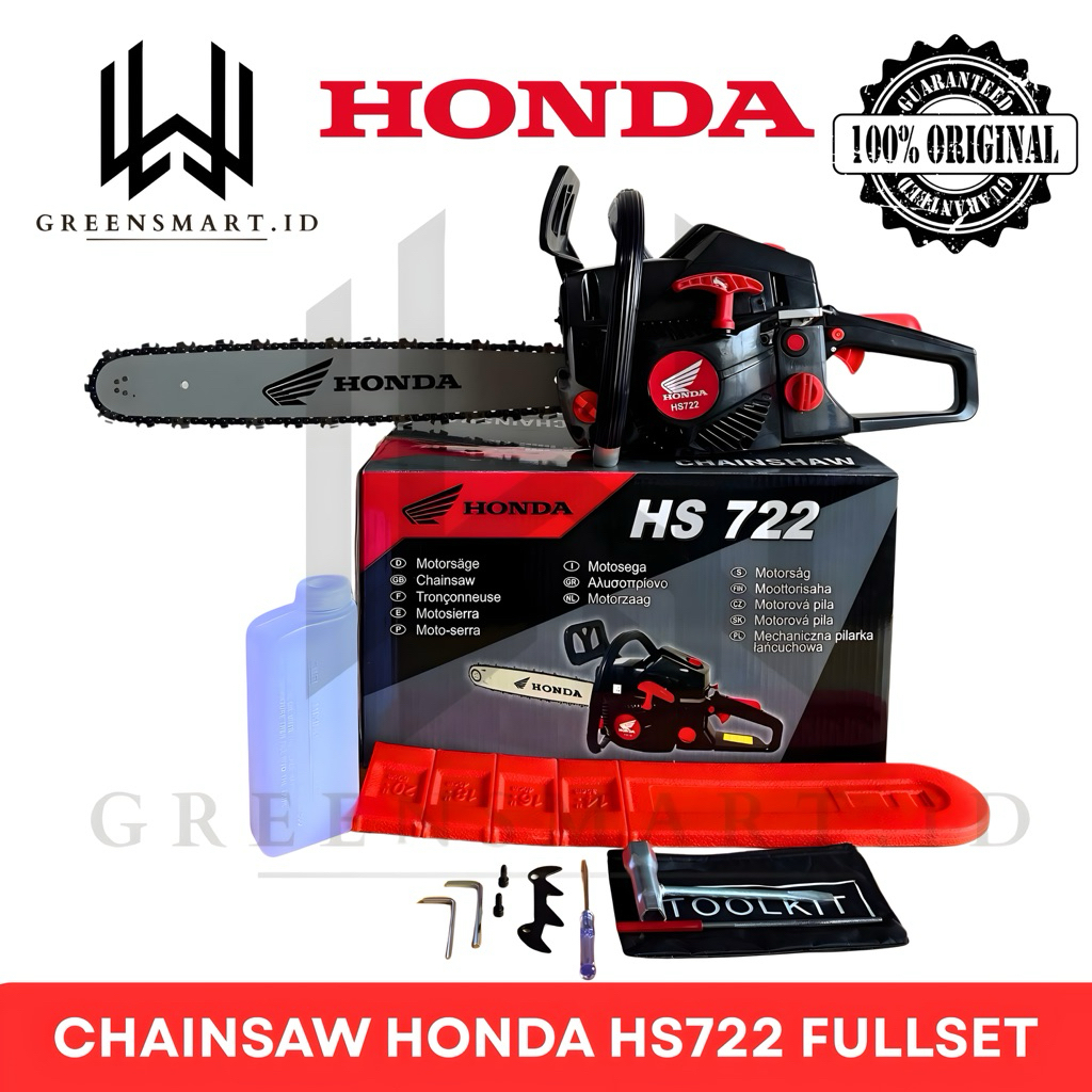 HONDA 20/24INCH Chain Saw Teknologi Japan Professional Tebang Senso Alat Pemotong Kayu / Mesin Poton