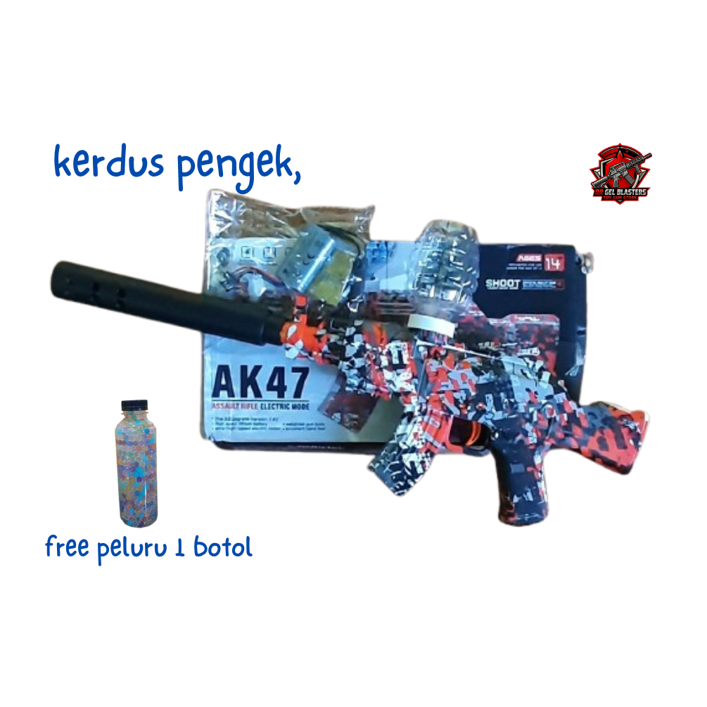 AK47 & M416 -VERSION 7,4 VOLT (2 BATTERY) Water Gel blasters