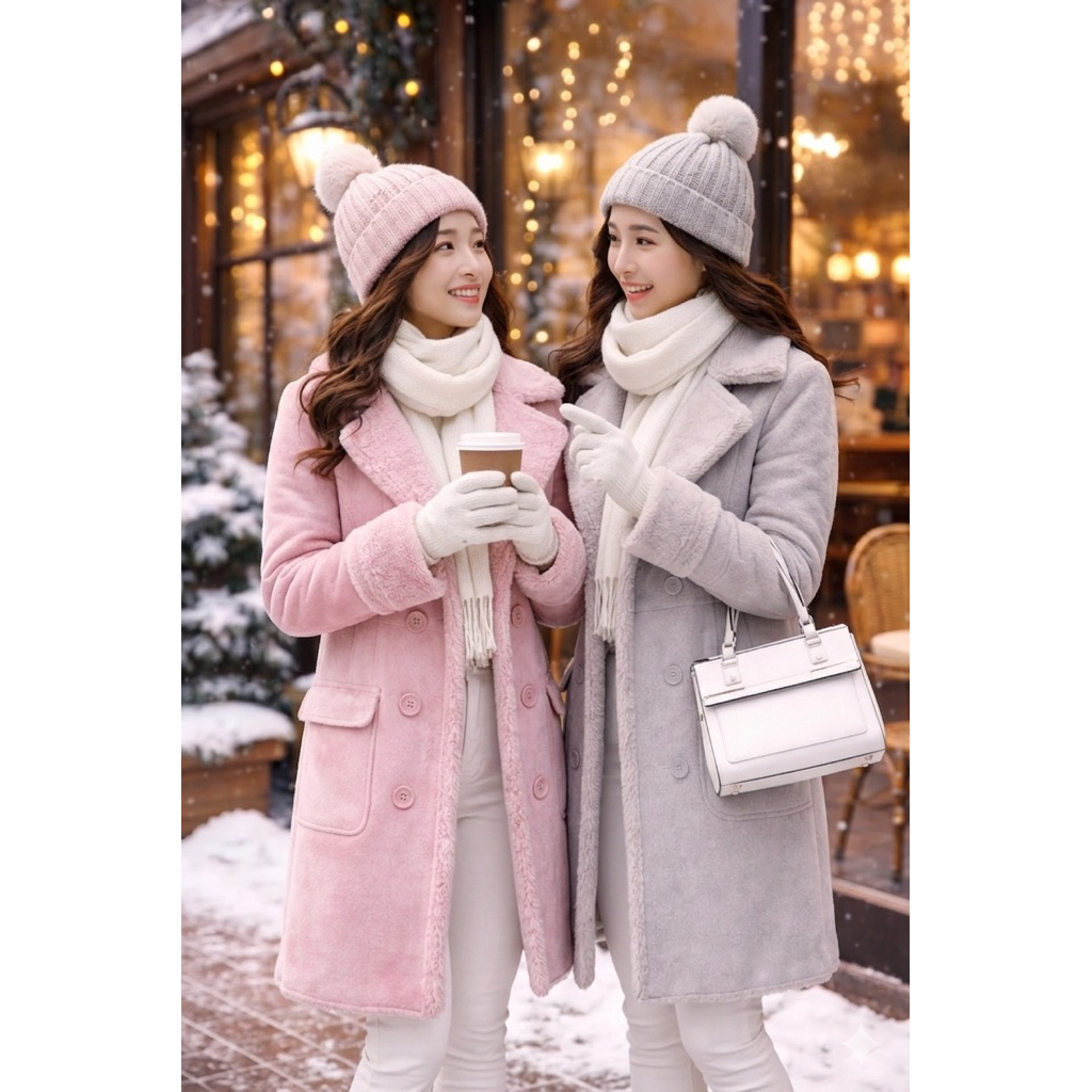 WOMEN WOOL COAT Jaket Wanita Wool Coat Musim Dingin Panjang Hangat Elegan PATRICIA WANITA JAKET WINT