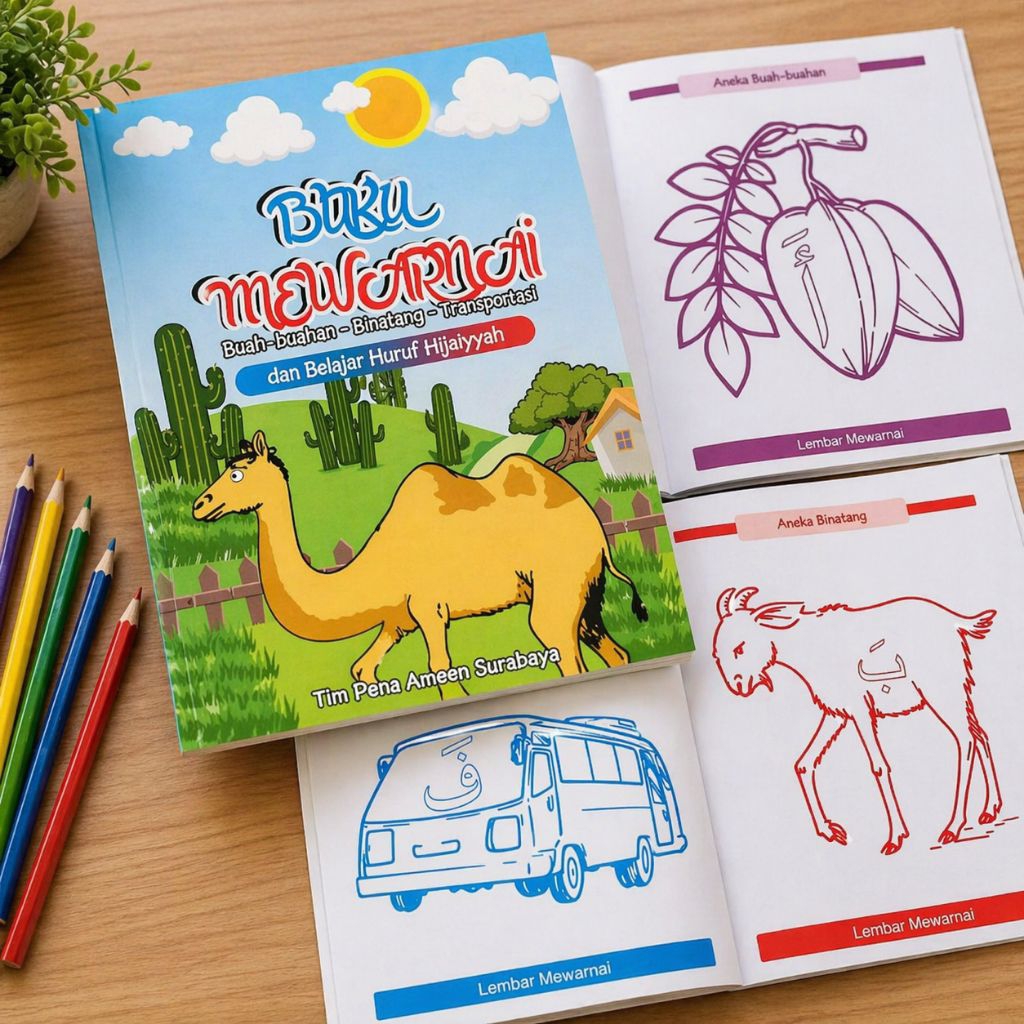 Grosir dan Satuan Buku Belajar Mewarnai Albarqy untuk PAUD dan TK