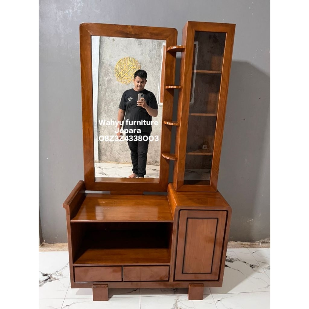 Meja Rias Minimalis Jati Jepara Meja Rias Minimalis Meja Rias Kayu Jati  Tolet Minimalis Kayu Jati J