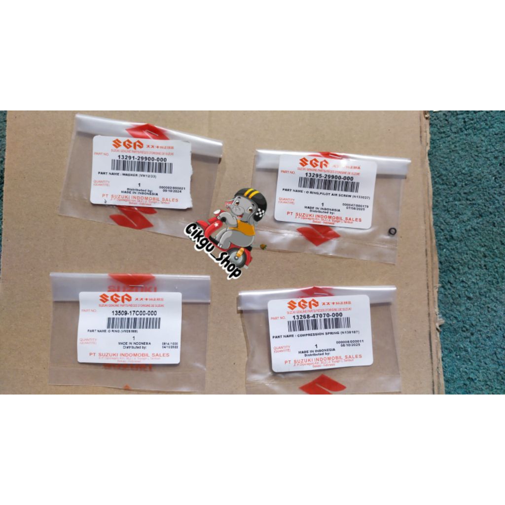 Seal Kit Baut Setelan Angin Suzuki Skywave 125 Ori. 