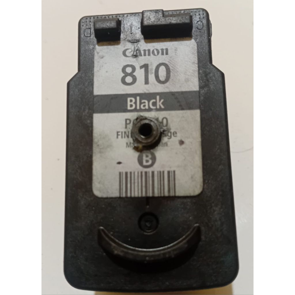 cartridge Canon 810 black bekas copotan pinter