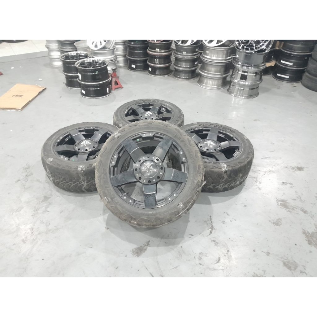 JUAL VELG ROCKSTAR R20X9 6X139,7 ET 25 BLACK