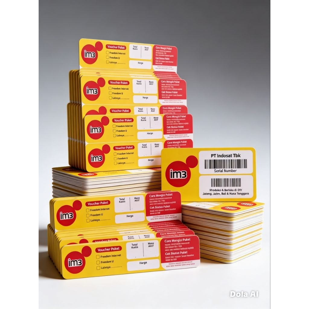 Voucher Kosong IM3 Indosat 3-in-1, vocher kosong harga grosir, vocher indosat, vocher im3, vocher ku