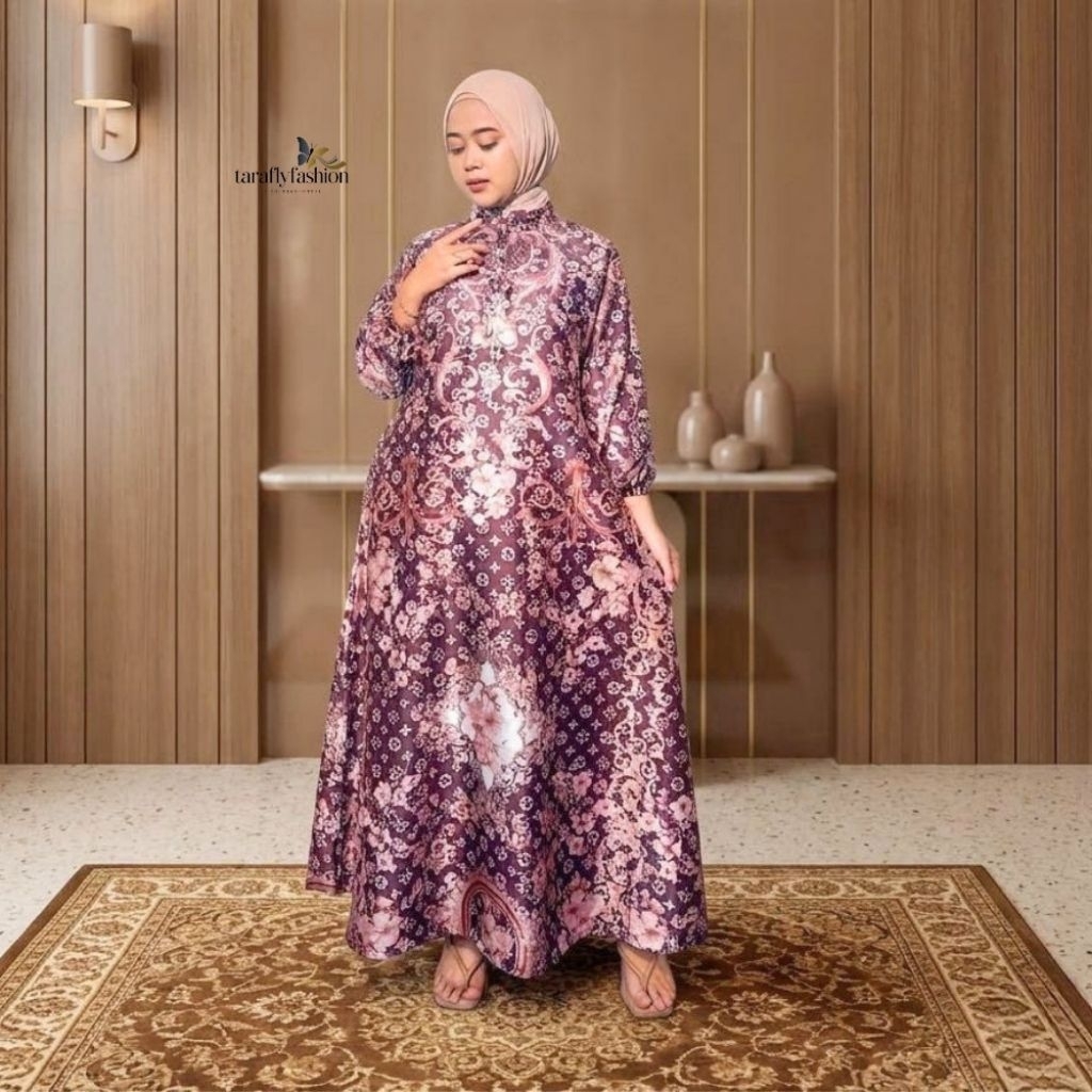 ZF-Dress asyifa armani silk premium/Gamis kondangan/gamis muslim/gamis kekinian