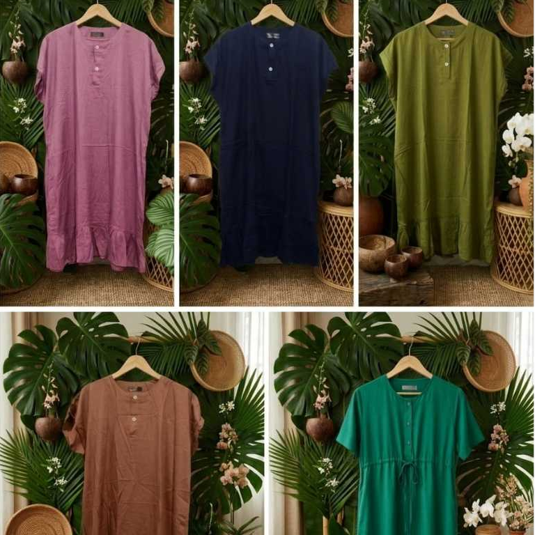 Daster Polos Busui Jumbo Lengan Pendek