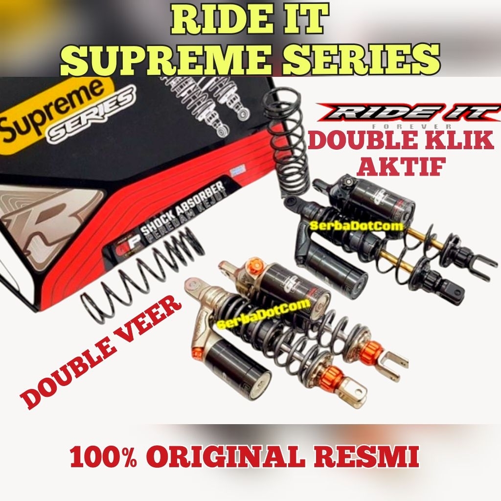 SHOCK RIDE IT GP SUPREME NMAX AEROX OLD NEW PCX 150 160 PCX150 PCX160 DOUBLE KLIK ORIGINAL not gplus