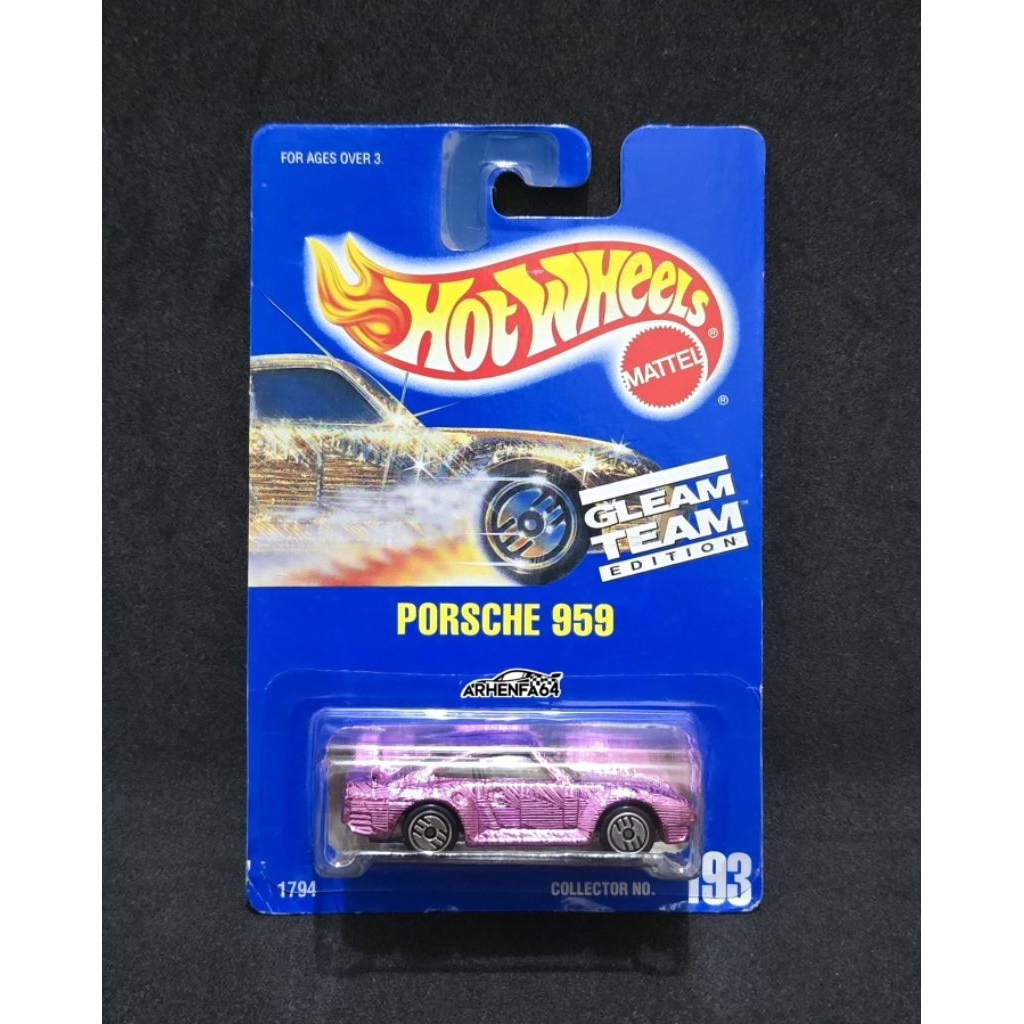 Hotwheels Porsche 959 Gleam Team Pink