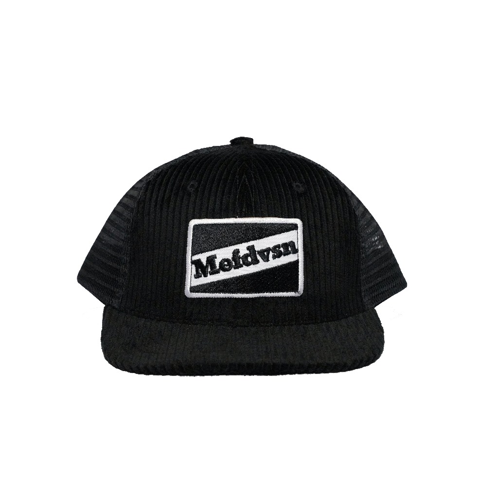 MEF Topi Trucker Jaring Corduroy Hitam Dvsn