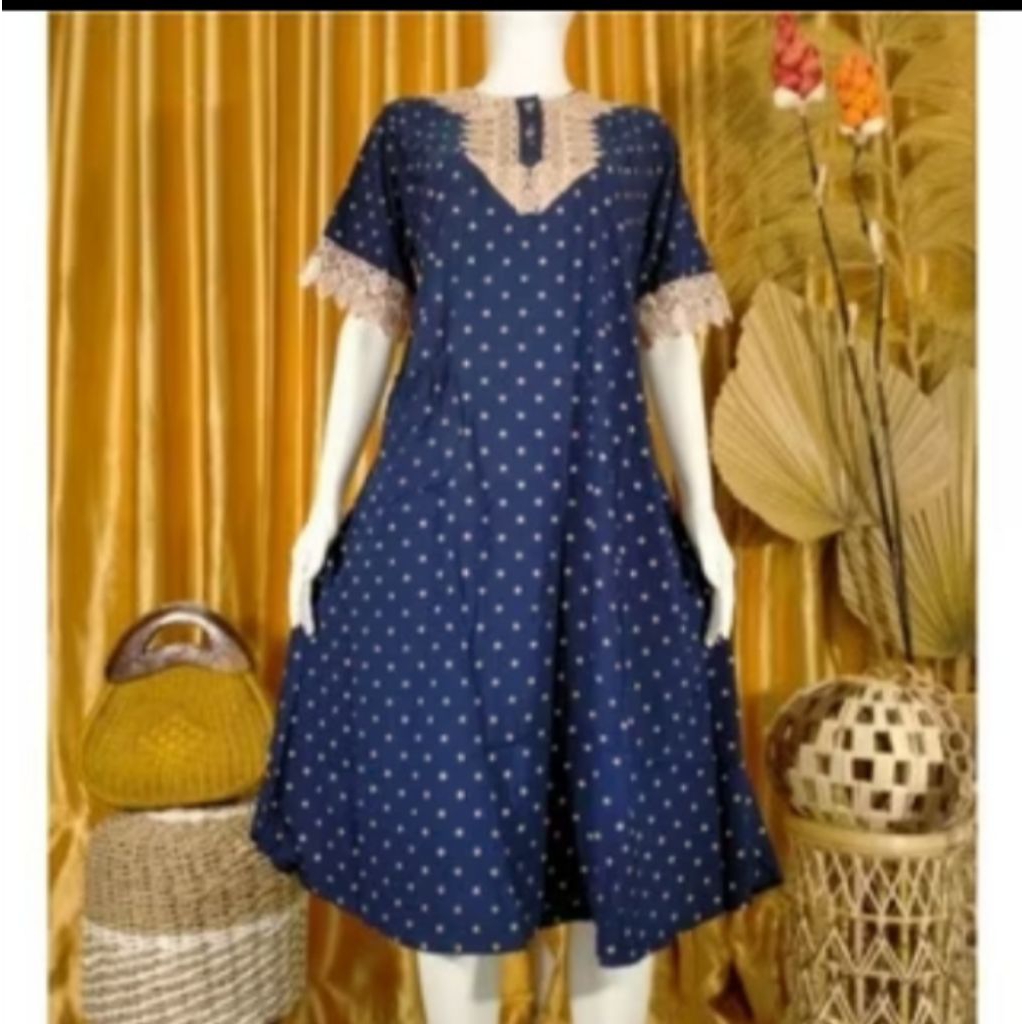 Daster Arab Polkadot//Motif Polkadot//Daster Kekinian//Daster Murah Motif Polkadot