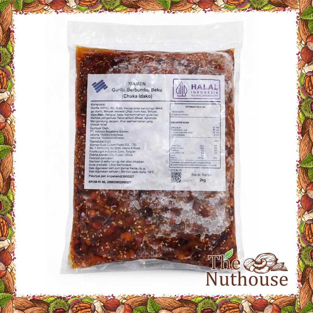 Xiamen Frozen Chuka Idako / Baby Octopus / Gurita Berbumbu Beku 2kg [HALAL]