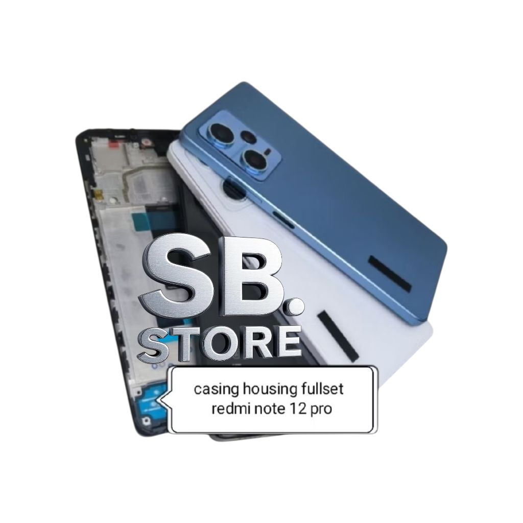 backcover kesing housing casing full set xiaomi redmi note 12 pro 5g frame + Bezel + backdoor