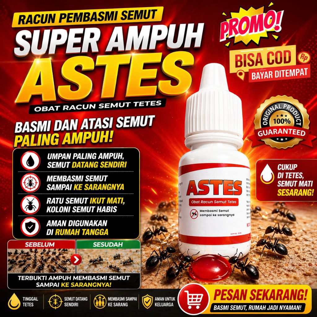 ASTES RACUN PEMBASMI SEMUT CAIR | RACUN SEMUT TETES SUPER AMPUH