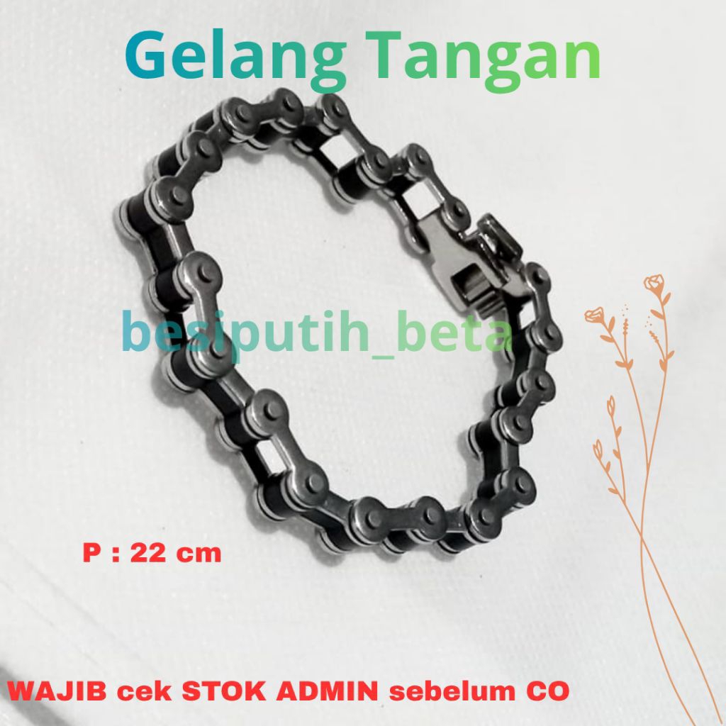gelang besi putih ambon / besi putih asli