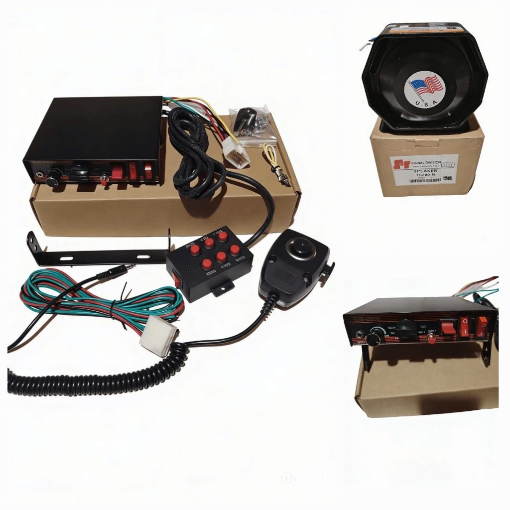 SIRINE PATWAL POLISI TOA 200WATT 1PAKET TS200-N