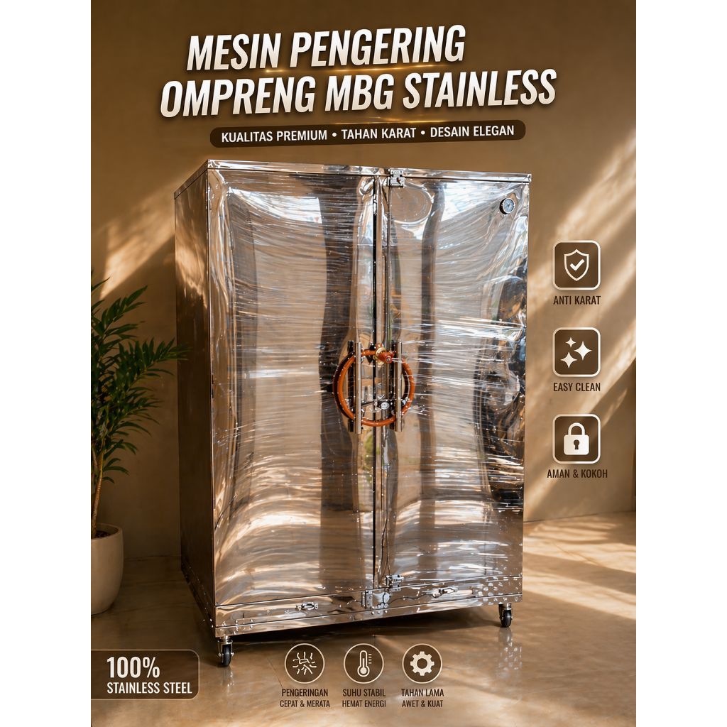 Pengering FoodTray/ Ompreng MBG Stainless 216 Tray