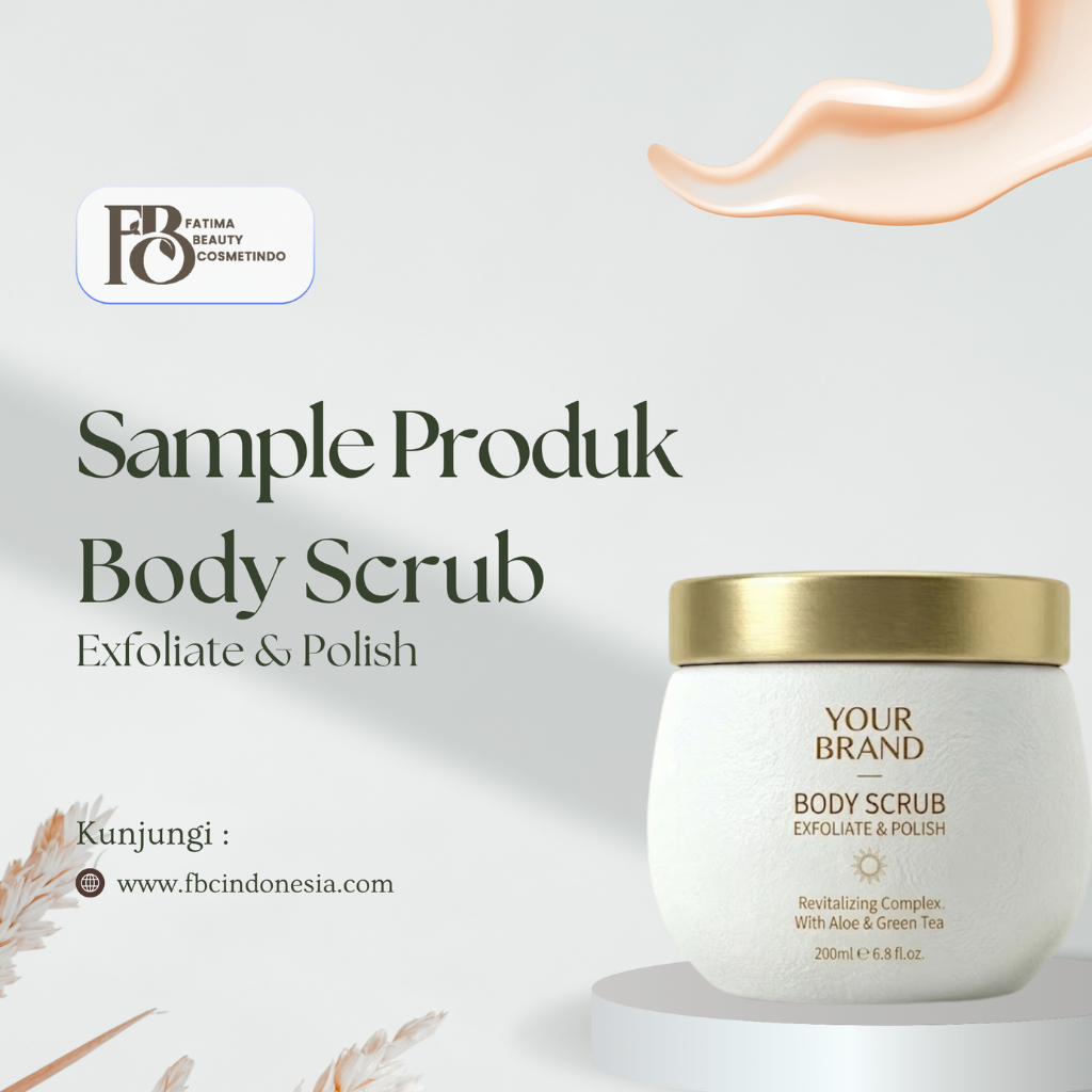 Maklon Kosmetik Body Scrub Skin Care Kulit Mencerahkan Menghilangkan kotoran kulit