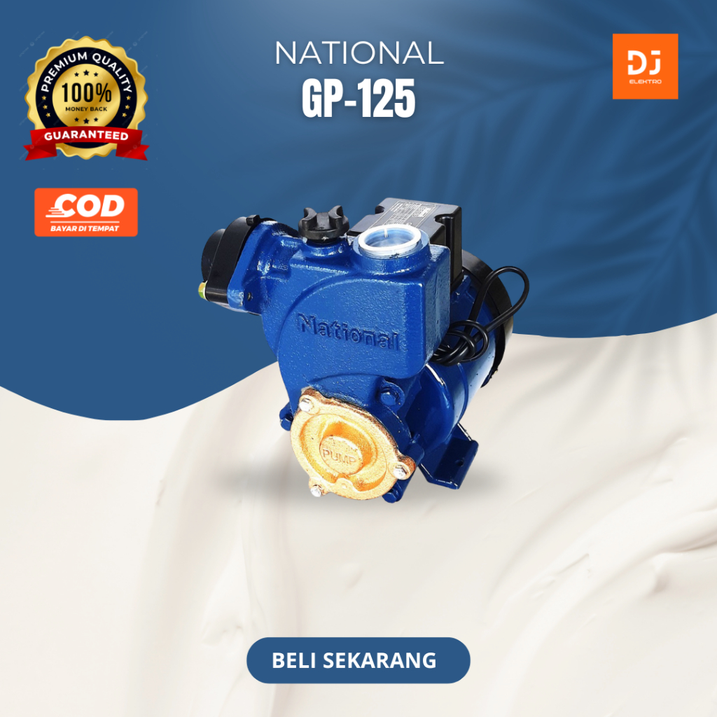 NATIONAL GP-125 POMPA AIR POMPA BANYU NON OTOMATIS MESIN SEDOT AIR SUMUR DANGKAL
