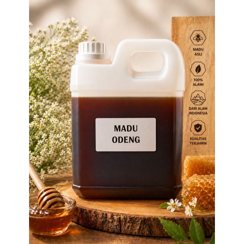 Madu Odeng Asli 500gr / 1kg - Madu Natural Rasa Khas Pekat Original Garut