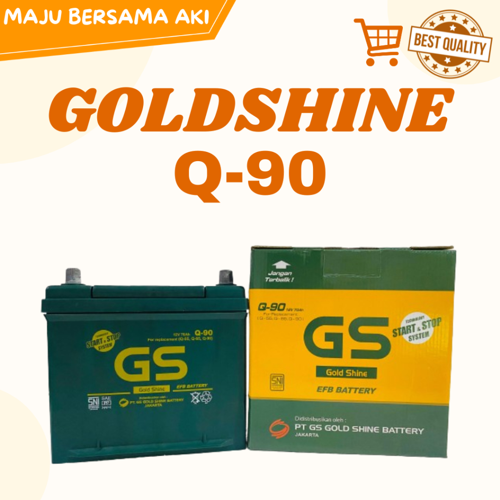 Aki Mobil Hyundai Tucson Q90 GS GOLDSHINE Accu Kering MF