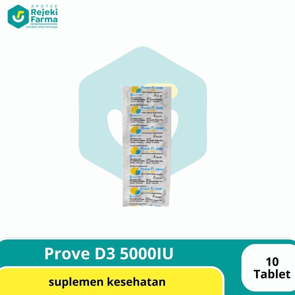 Tablet Vitamin D3 Prove 5000 IU - Meningkatkan Kadar Vitamin D dalam Darah