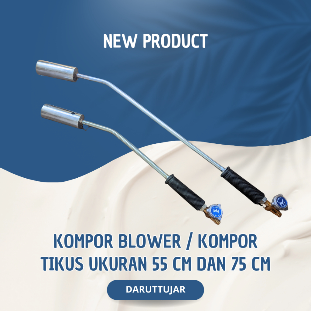 Kompor Blower Gas LPG Alat Bakar Rumput Kompor Tikus Bakar Kulit Sapi 55 cm dan 75 cm Gas Torch Burn