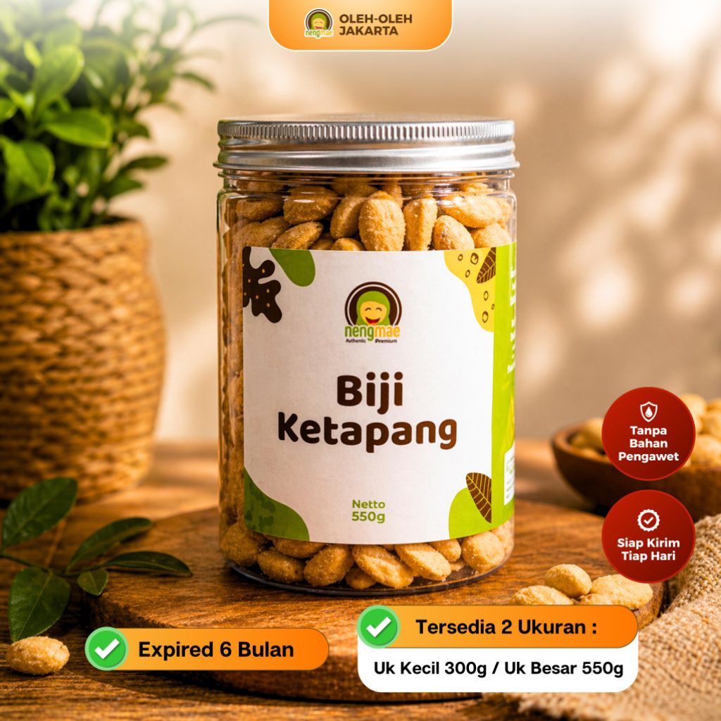 Biji Ketapang Toples - Oleh Oleh Khas Jakarta | Neng Mae