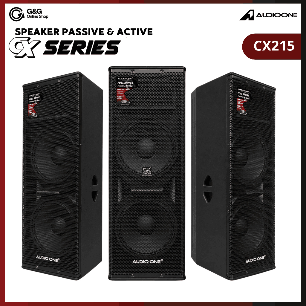 AUDIO ONE Speaker Double 15 Inch CX 215 Aktif Pasif 3000W Bluetooth Sound System Original I GNG
