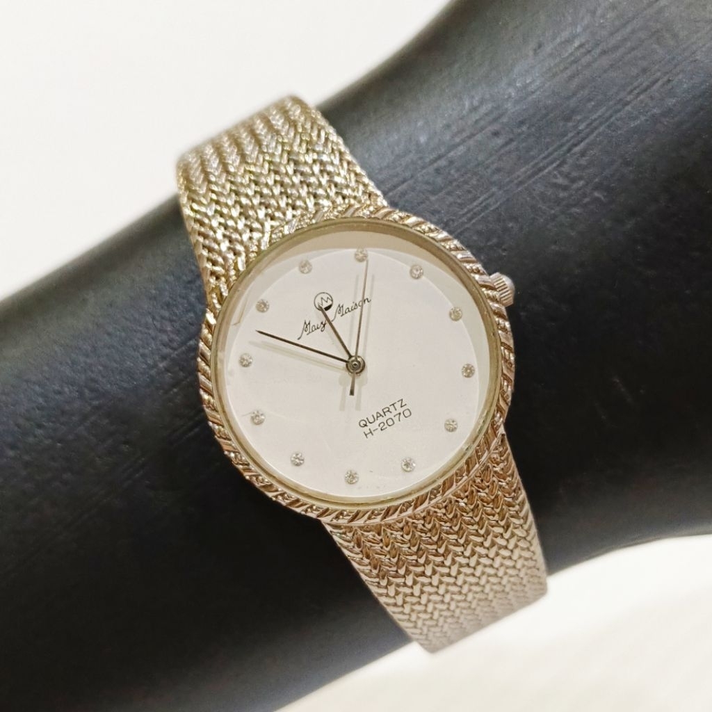 Jam Tangan Mavy Maison H-2070 Vintage Classic Quartz Watch Klasik Pria Second Bekas Preloved Murah