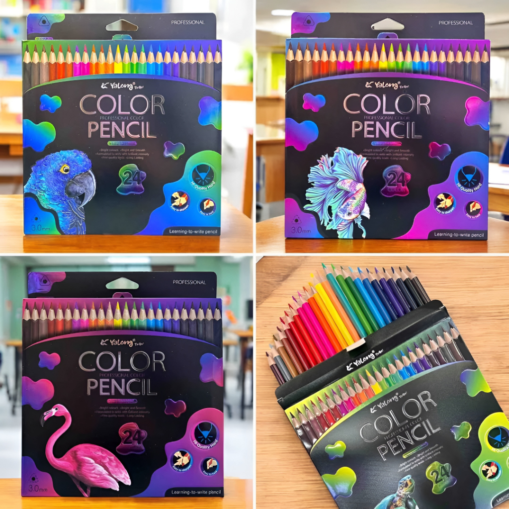 [YALONG] PENSIL WARNA PANJANG | 12 24 WARNA YL-221031