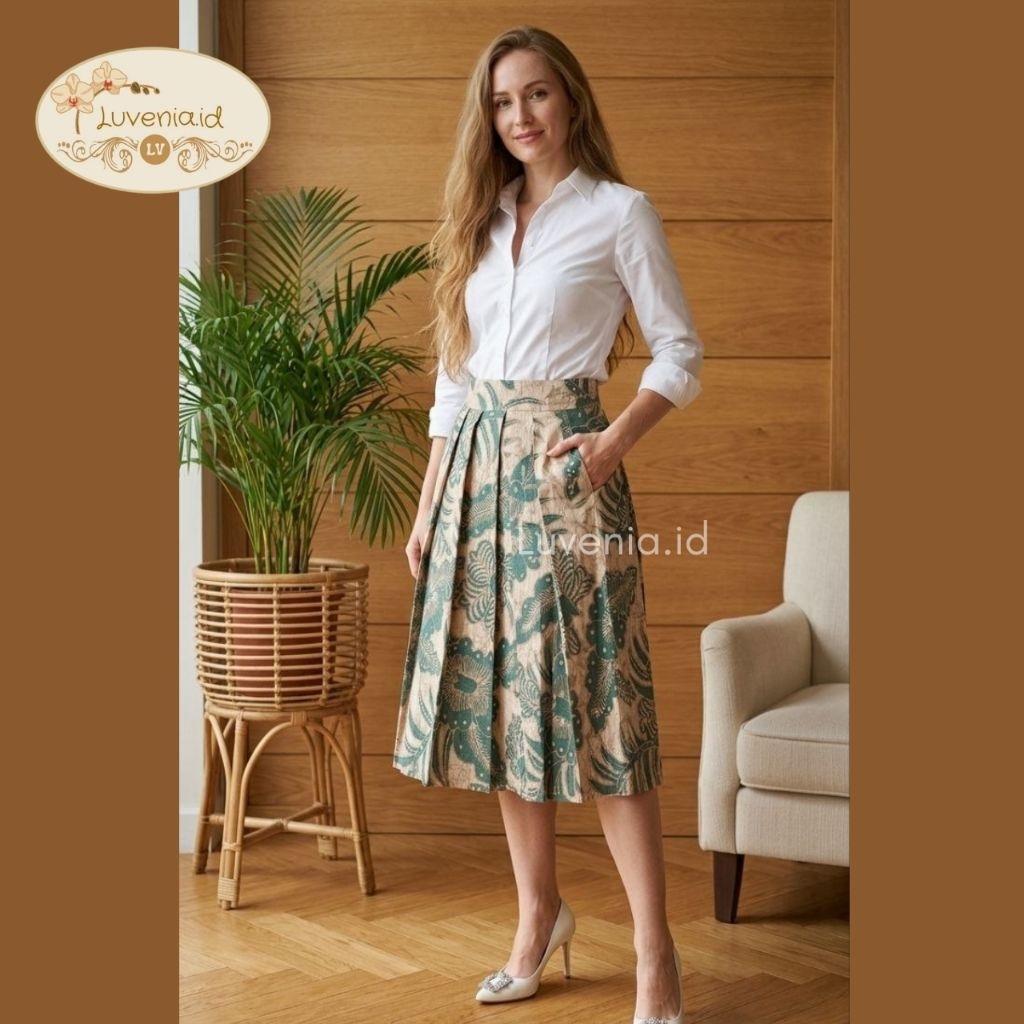 Rok Batik Wanita 165 BHK - Batik Modern / Rok Batik / Batik Wanita / Seragam Batik / Batik Couple