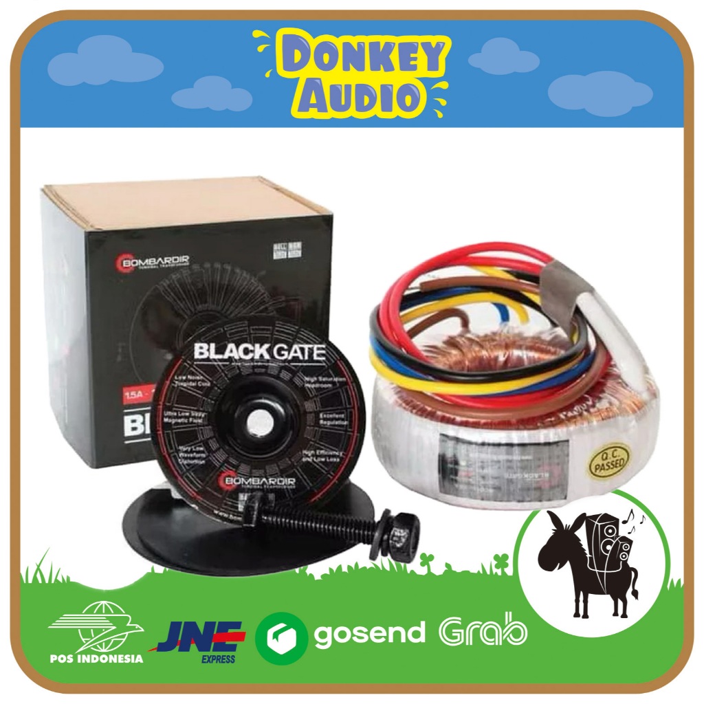Trafo Toroid 1.5A 18V (Non CT) – Bombardir BlackGate | 100% Tembaga Murni Travo Toroidal Trafo Donut