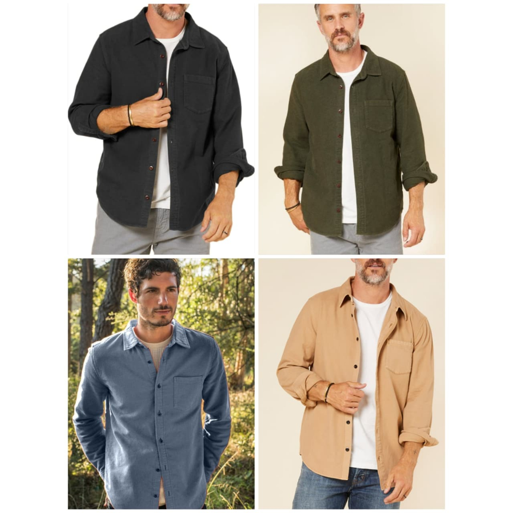 Kemeja Outerknown Lost Coast Moleskin Shirt