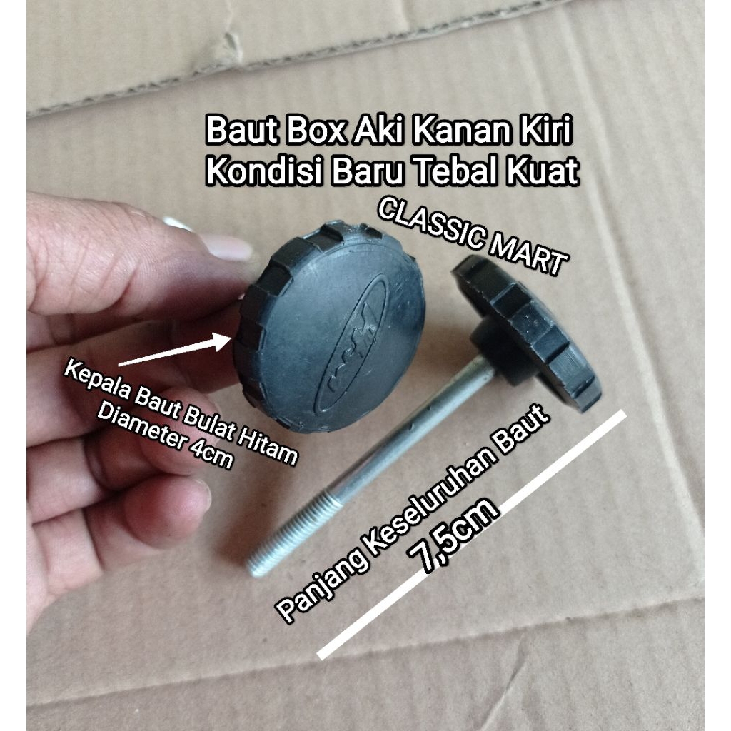 BAUT COVER TUTUP BOX AKI HONDA C50 C70 C90 PISPOT