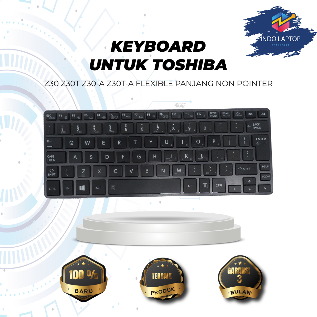 Keyboard Toshiba Z30T Z30 Z30-A Non Pointer Flexible Panjang