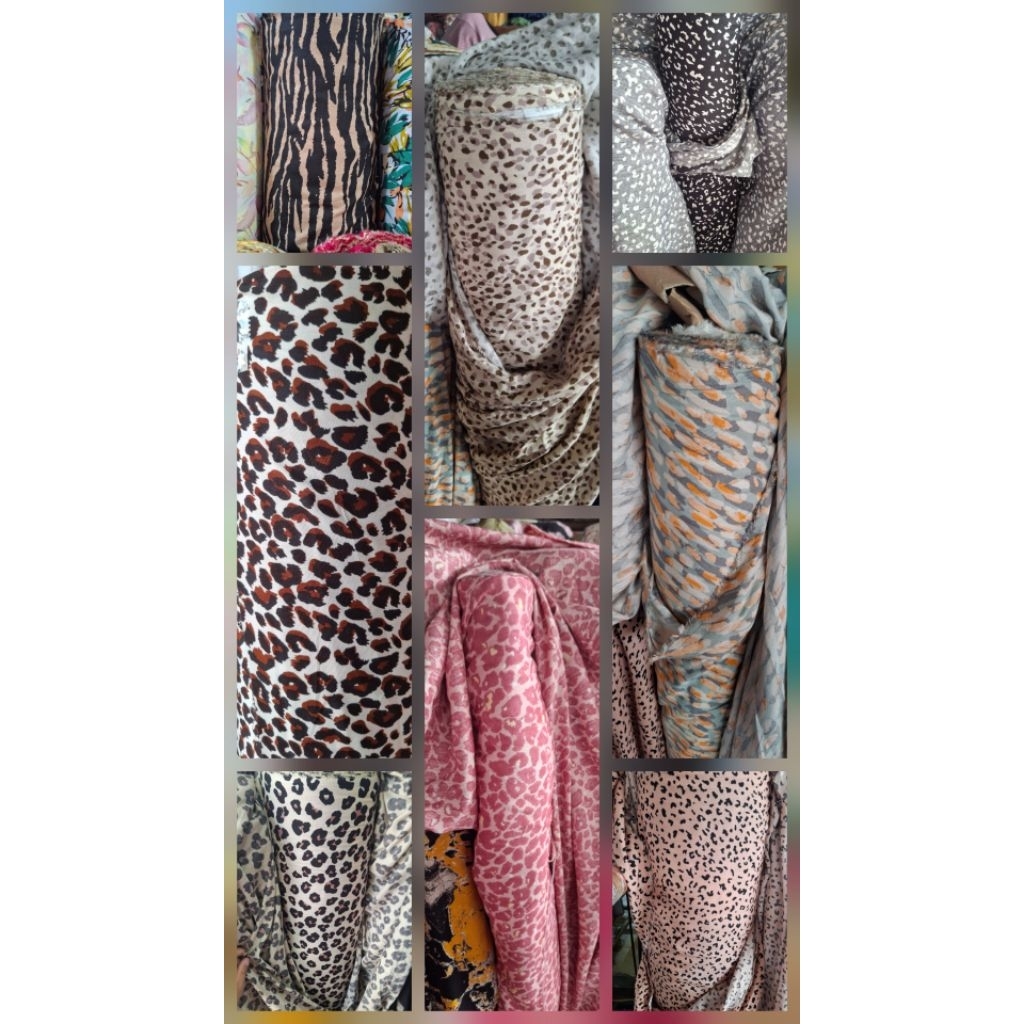 KATUN RAYON PREMIUM / RAYON VISCOSE / KAIN MOTIF MACAN