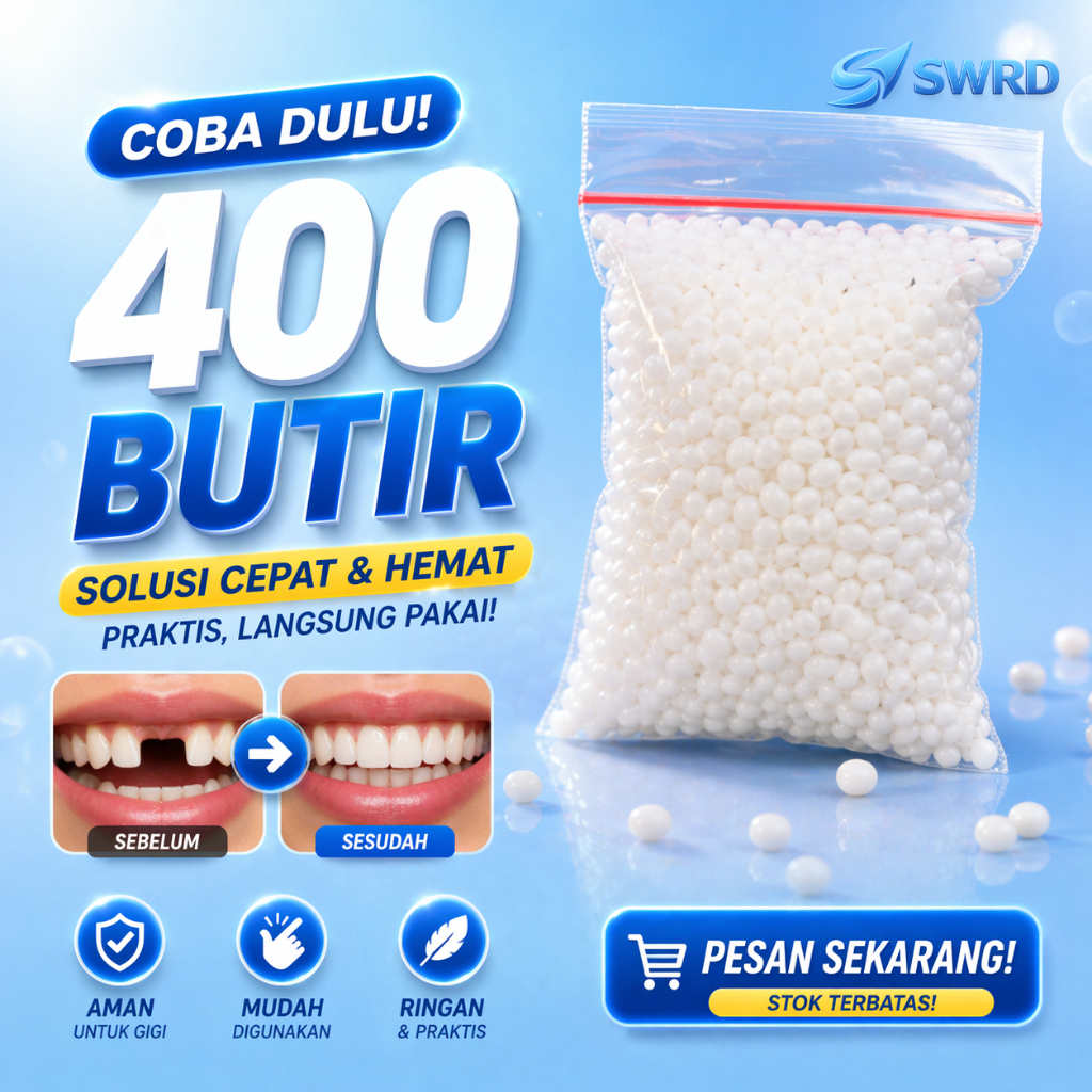 Gigi Ompong? Pakai Temptooth 400 Butir – Tambal Sendiri