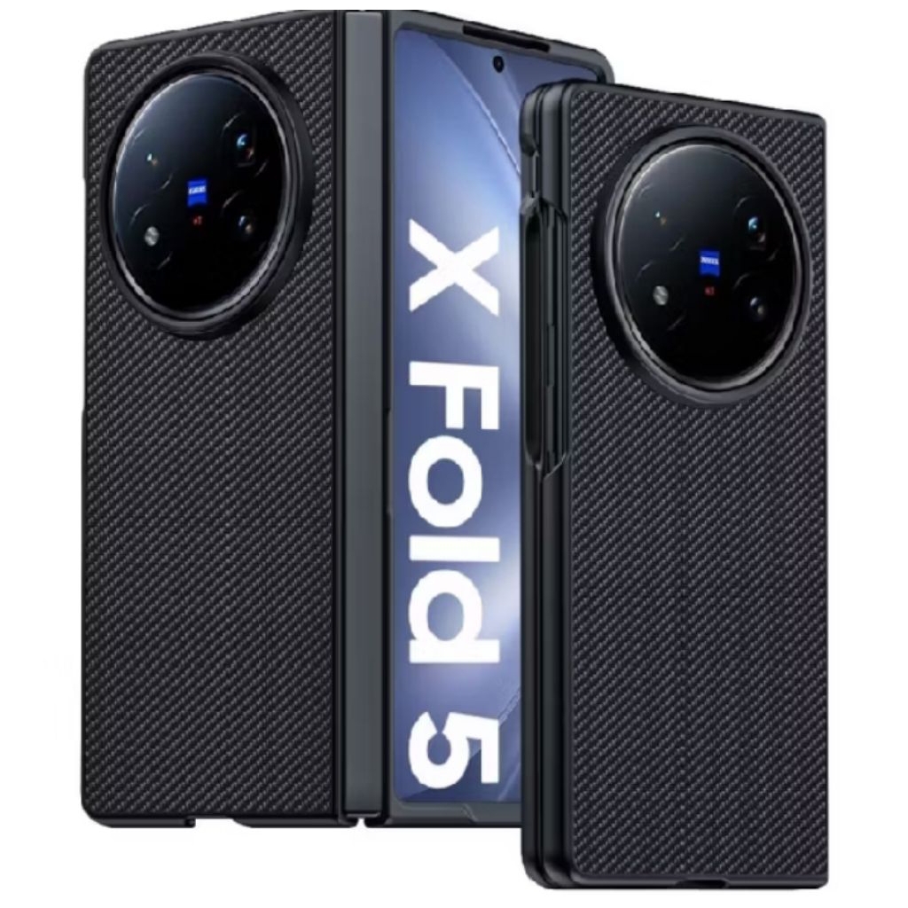 Vivo X Fold / Fold+ / Fold 2 / Fold 3 Pro / Fold 5/ X Flip Premium Carbon Fiber Leather Hard Cover