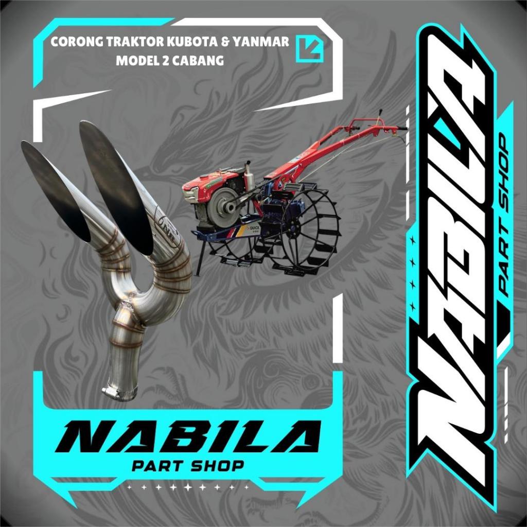CORONG KNALPOT TRAKTOR SAWAH KUBOTA & YANMAR 2 CABANG